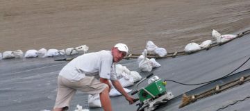 Landfill construction, liner welding Na Trang Vietnam